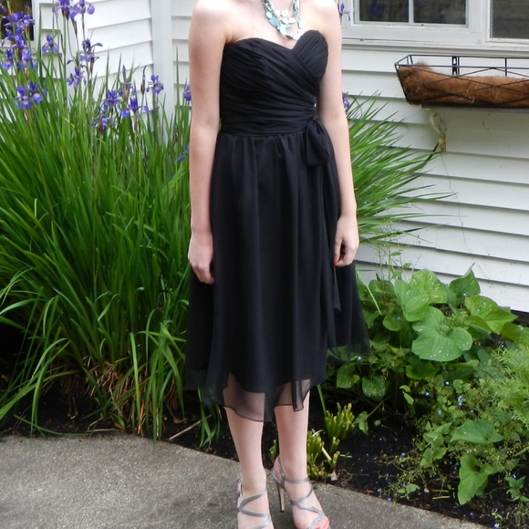 Strapless black prom/bridesmaid dress - Picture 2 of 6